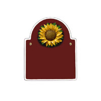 Namensschild Bogen Motiv: Sonnenblume 5151