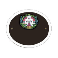 Namensschild Oval Motiv: Barkenhoff 5275