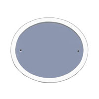 Türschild für Familien, oval, blaugrau 