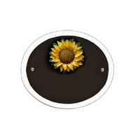 Türschild Oval Motiv: Sonnenblume 5151